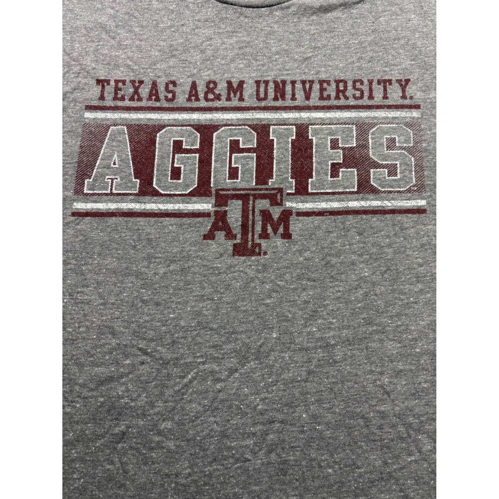 Rivalry Threads Texas A&M University Aggies Graphic T-Shirt Gray Mens XL NWT